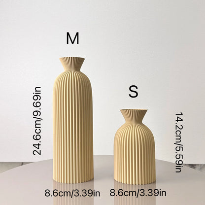 Zumi's 2-Piece Set of Wavy Art Dry Vase
