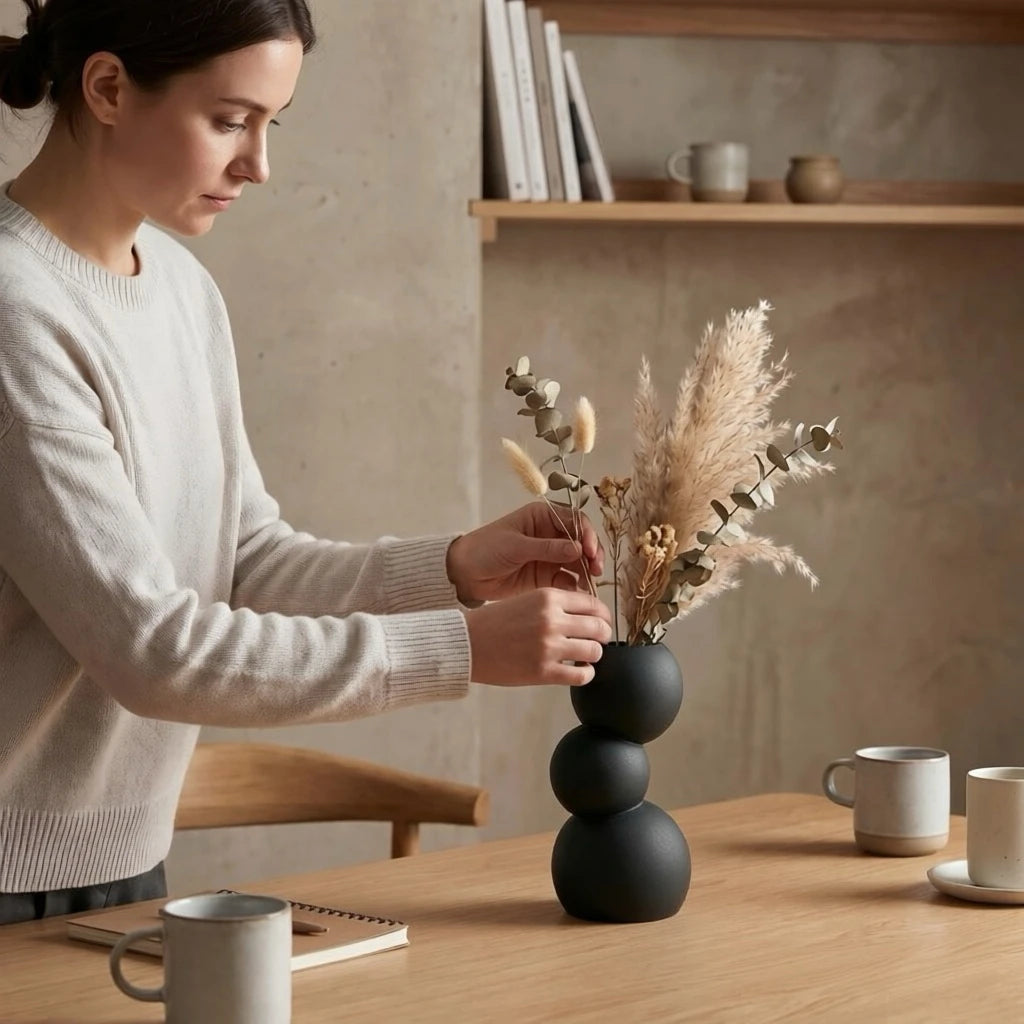 Zumi's 2-Piece Wabi-Sabi Irregular Decorative Vase Set
