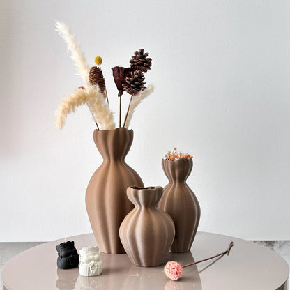 Zumi's 3-Piece Creative Pumpkin Art Vase Set