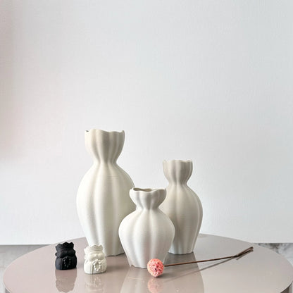 Zumi's 3-Piece Creative Pumpkin Art Vase Set